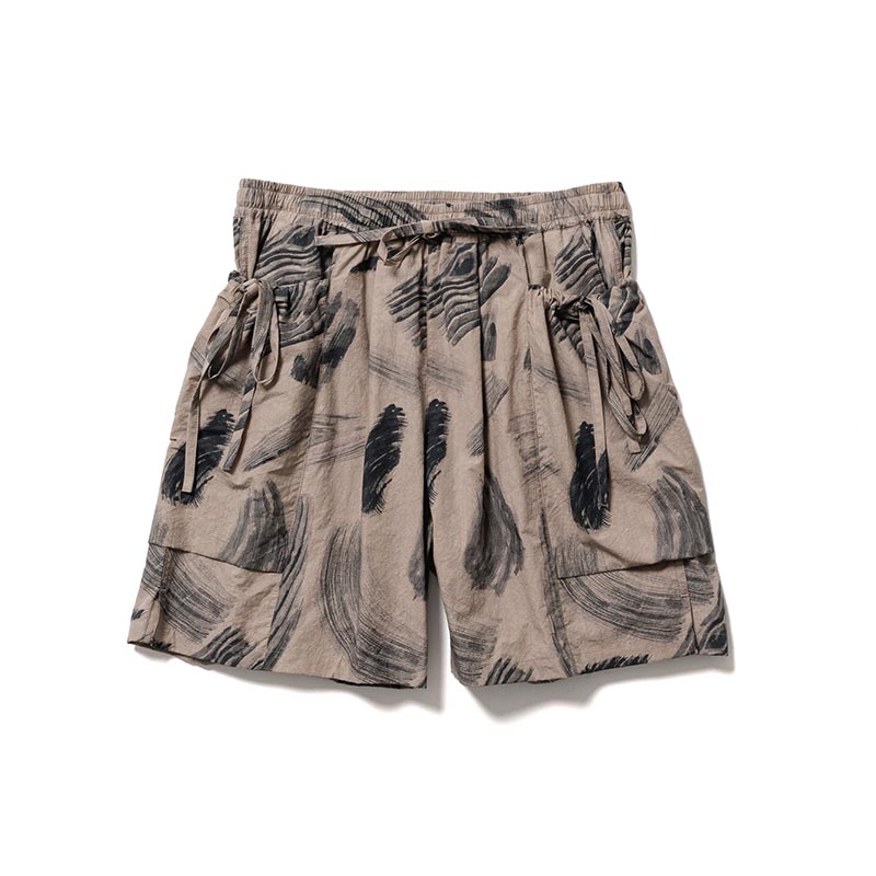 MOKUME STAMP SHORTS -BROWN-