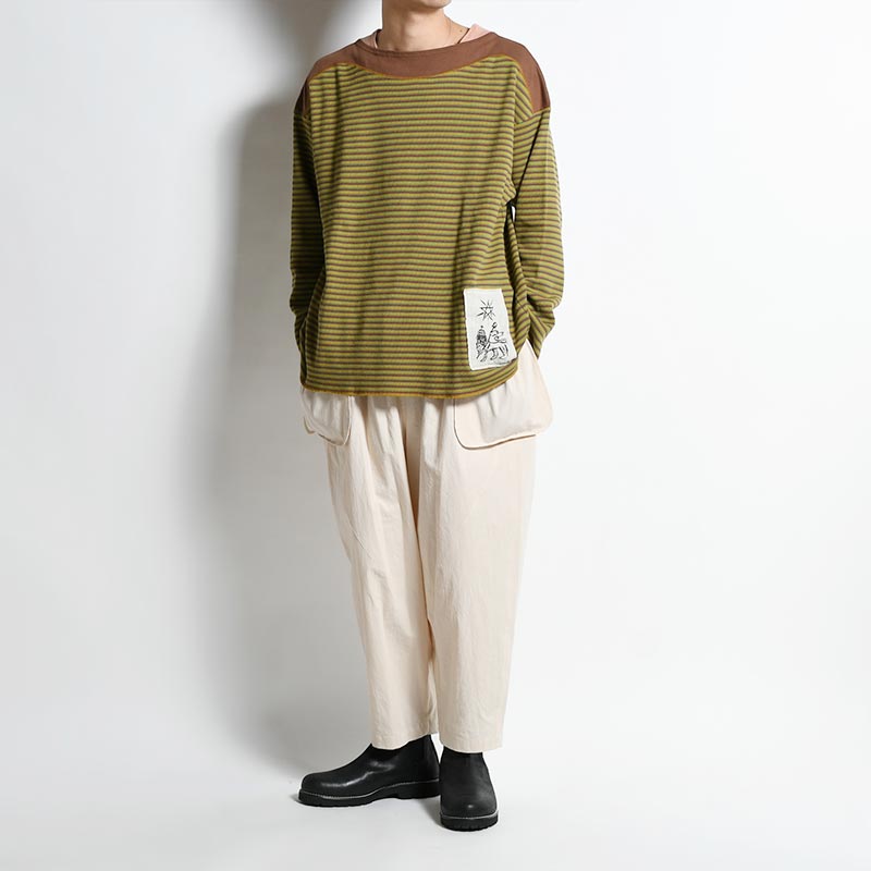 DRAWSTRING PK EASY PANTS -LIGHT BEIGE- | IN ONLINE STORE