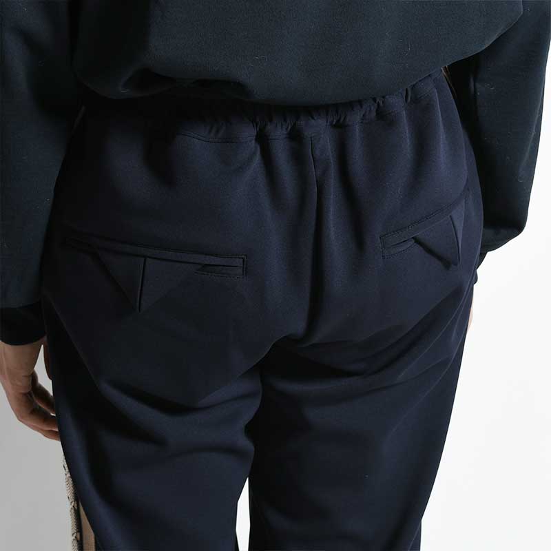LACE TAPE TRACK PANTS -NAVY-
