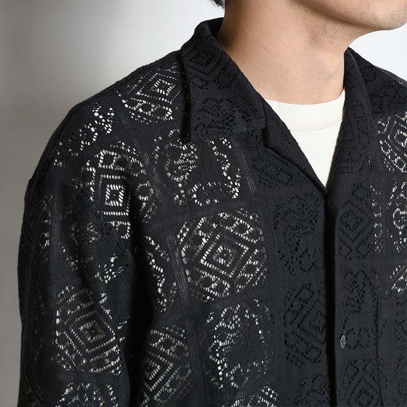 JHA LION LACE H/S OC SHIRT -BLACK- | IN ONLINE STORE