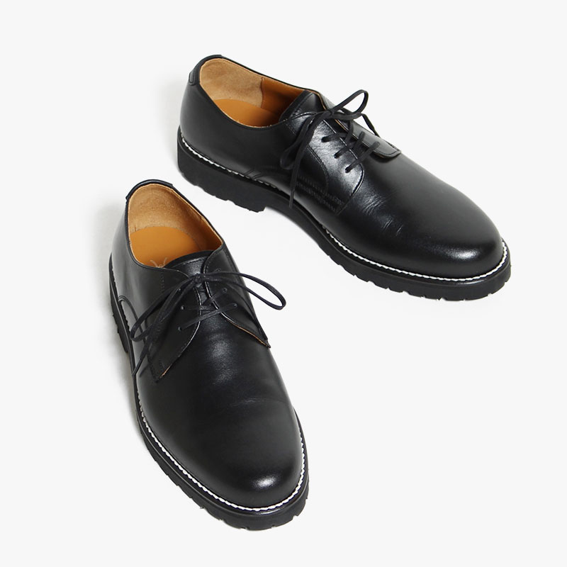 日本売上Tomo&Co ASYMMETRIC SERVICE SHOES -BLACK- 靴