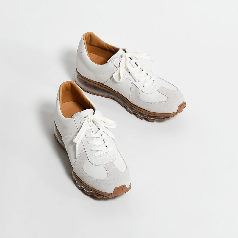 GERMAN TRAINER -WHITE LEATHER / GUM- | IN ONLINE STORE