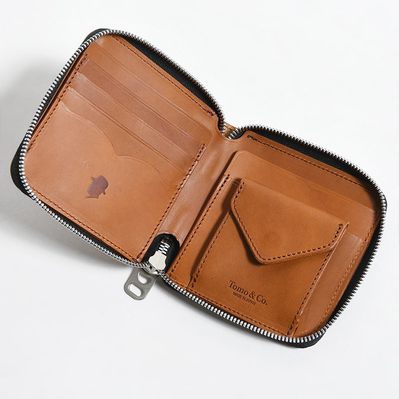 PULL TAB ROUND ZIP WALLET -2.COLOR- | IN ONLINE STORE