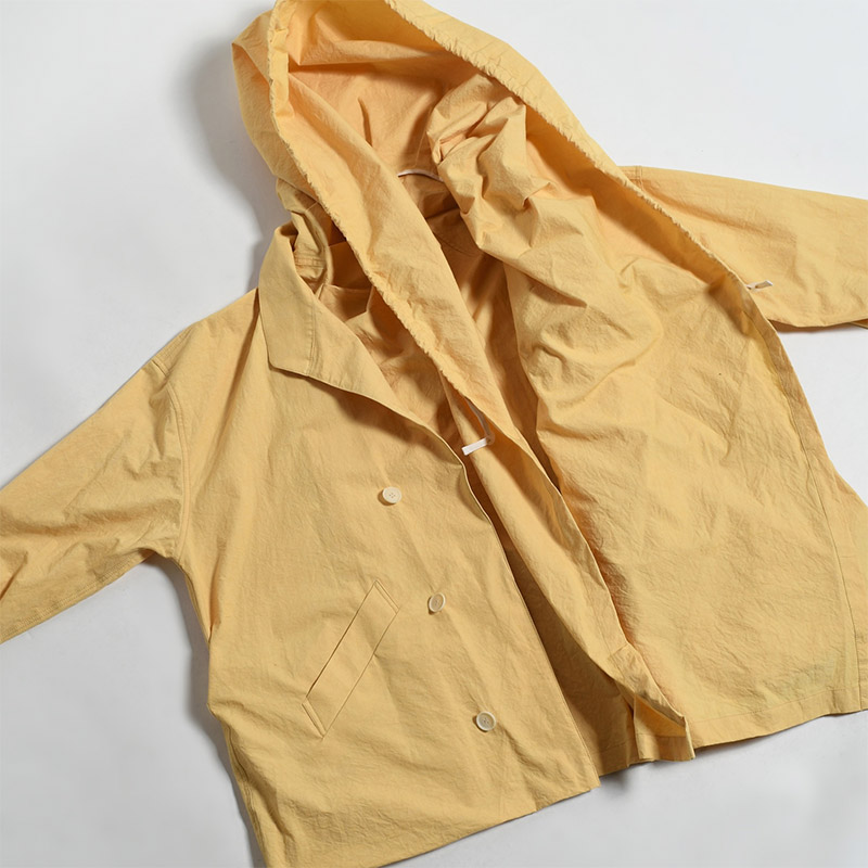 LAYERED PARACHUTE JACKET -YELLOW SAND- | IN ONLINE STORE