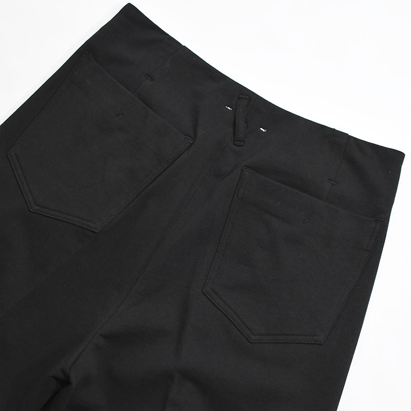 TUCK BAGGY FRENCH TERRY -BLACK-