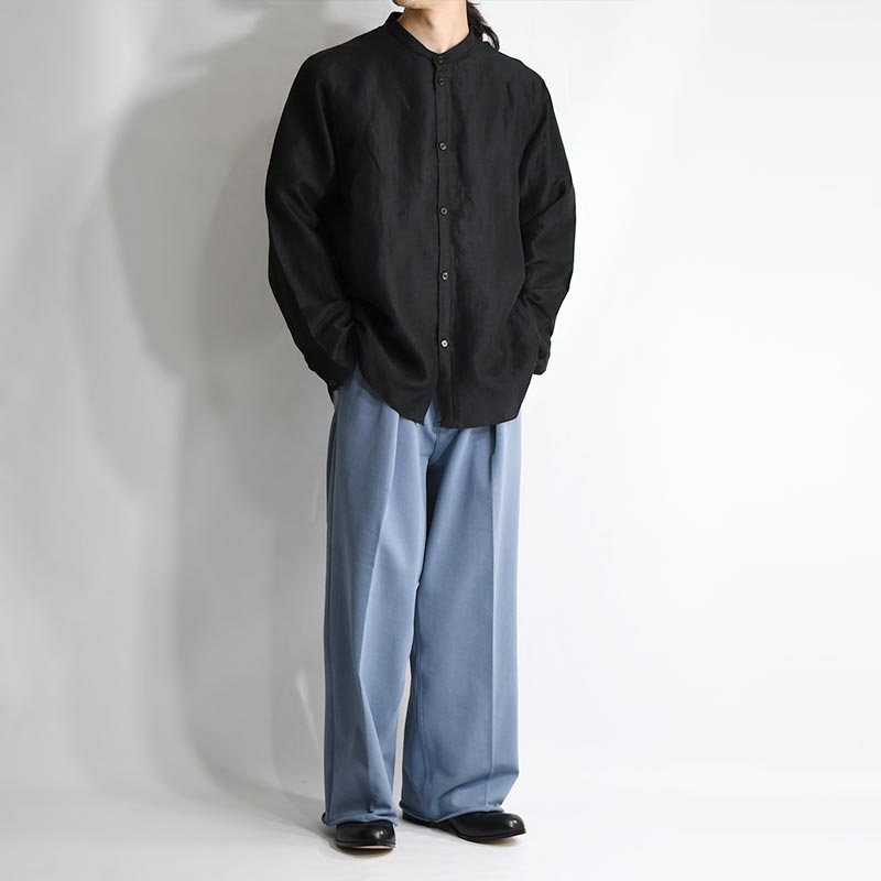 TUCK BAGGY FRENCH TERRY -BLUE-