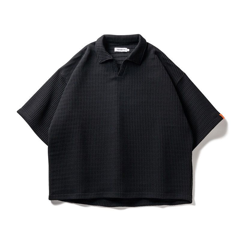 MYSTERY GAUGE OPEN POLO -4.COLOR-(ブラック)