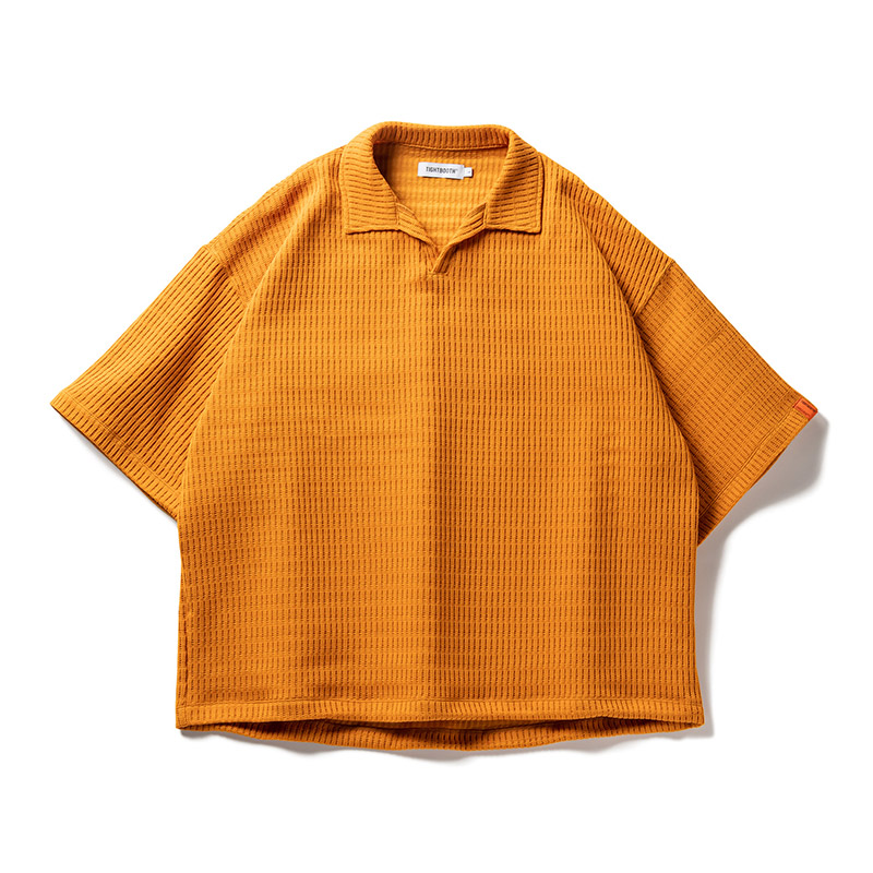 MYSTERY GAUGE OPEN POLO -4.COLOR-(オレンジ)
