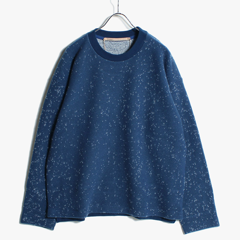 CREW NECK SWEAT -BLUE-