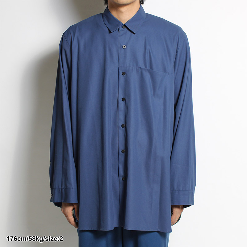 TWO SLIT SHIRT -BLUE-