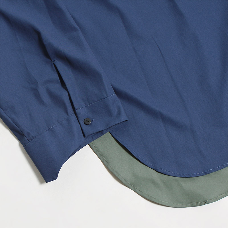 TWO SLIT SHIRT -BLUE- | IN ONLINE STORE