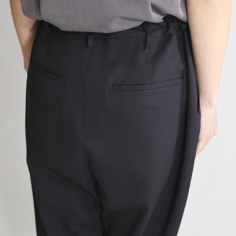 TAPERED PANTS -NAVY-