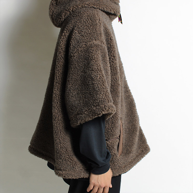 THM FLEECE HOODIE -MOCHA-