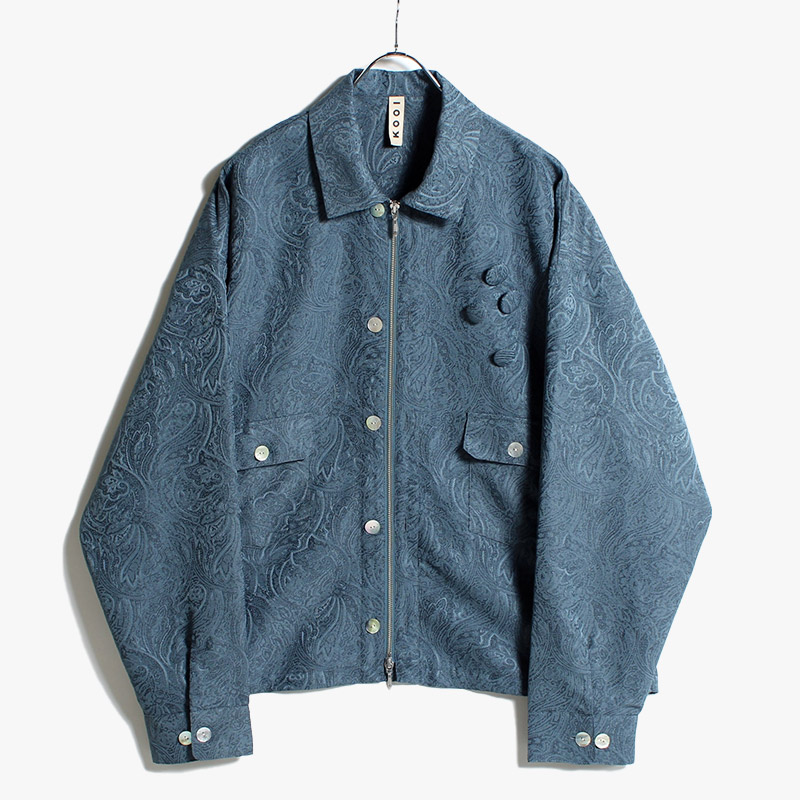 PAISLEY JACQUARD JACKET -BLUE- | IN ONLINE STORE