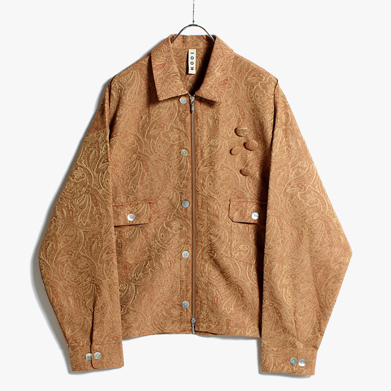 PAISLEY JACQUARD JACKET -CAMEL- | IN ONLINE STORE