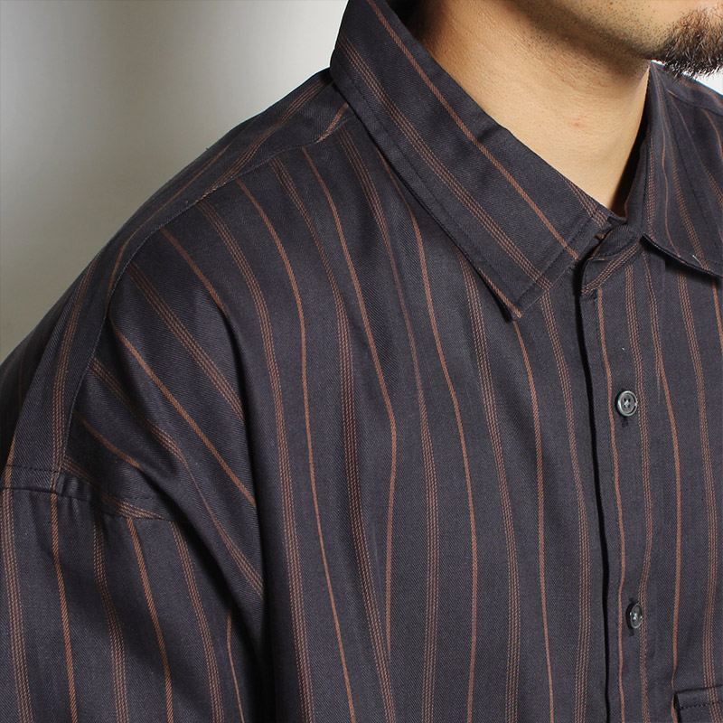 POCKET OVERSIZE SHIRT -NAVY- | IN ONLINE STORE