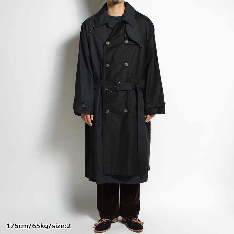LAYERED DOCKING COAT -BLACK- | IN ONLINE STORE