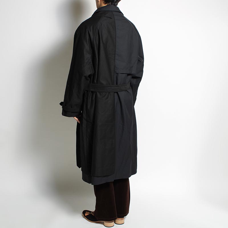 LAYERED DOCKING COAT -BLACK- | IN ONLINE STORE