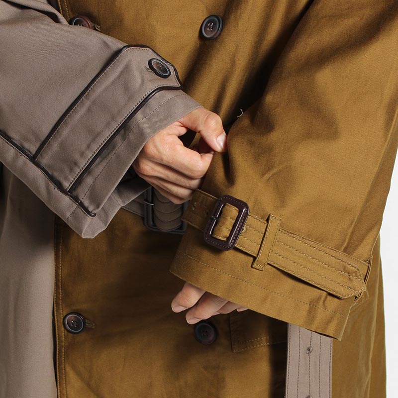 LAYERED DOCKING COAT -BEIGE- | IN ONLINE STORE