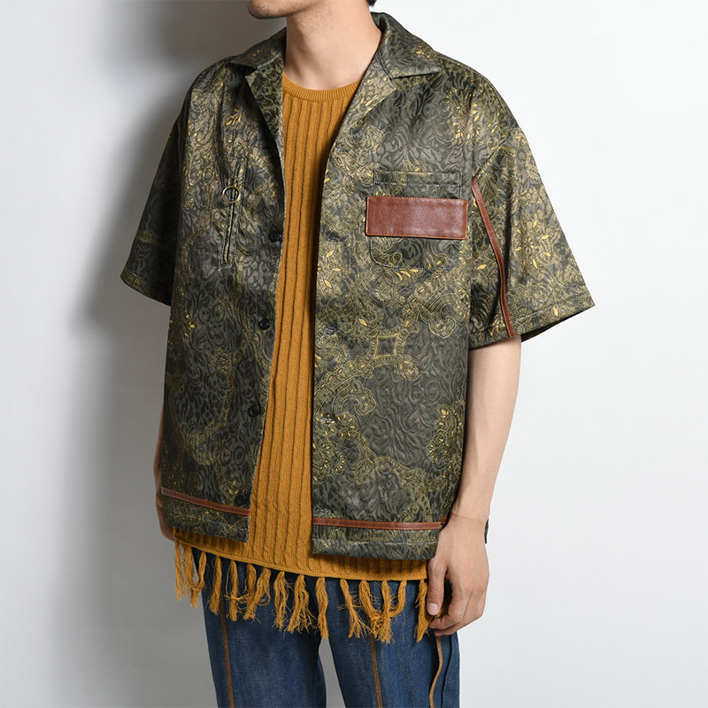 FRINGE KNIT TANKTOP -MUSTARD-