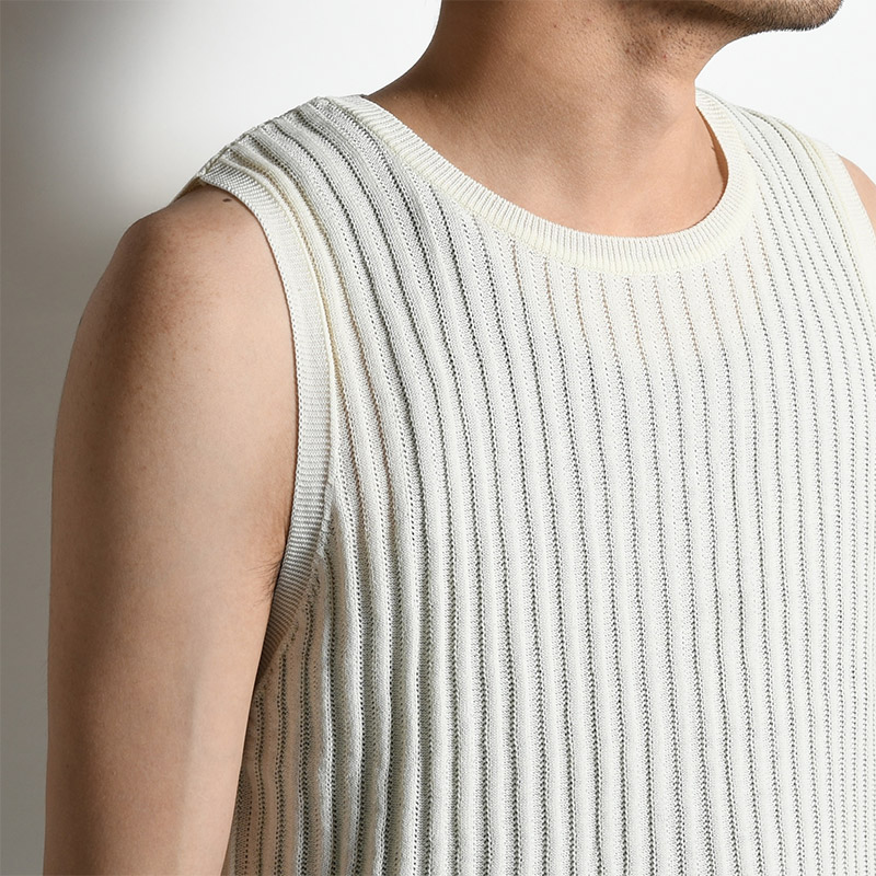 FRINGE KNIT TANKTOP -OW-