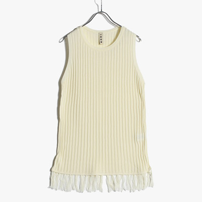 FRINGE KNIT TANKTOP -OW-