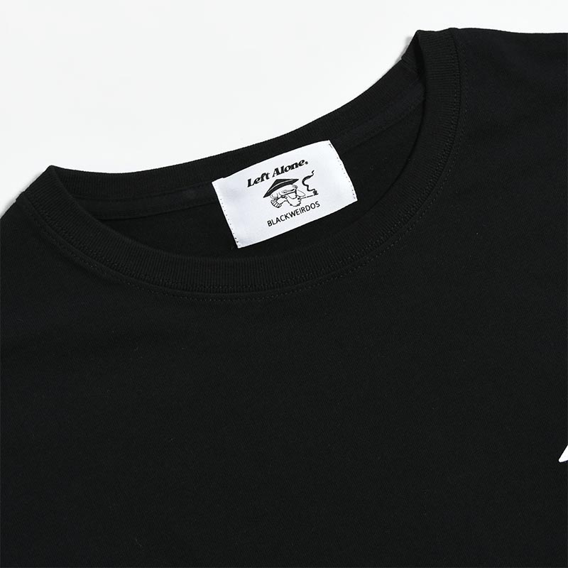 LEATHER FACE TEE -BLACK-