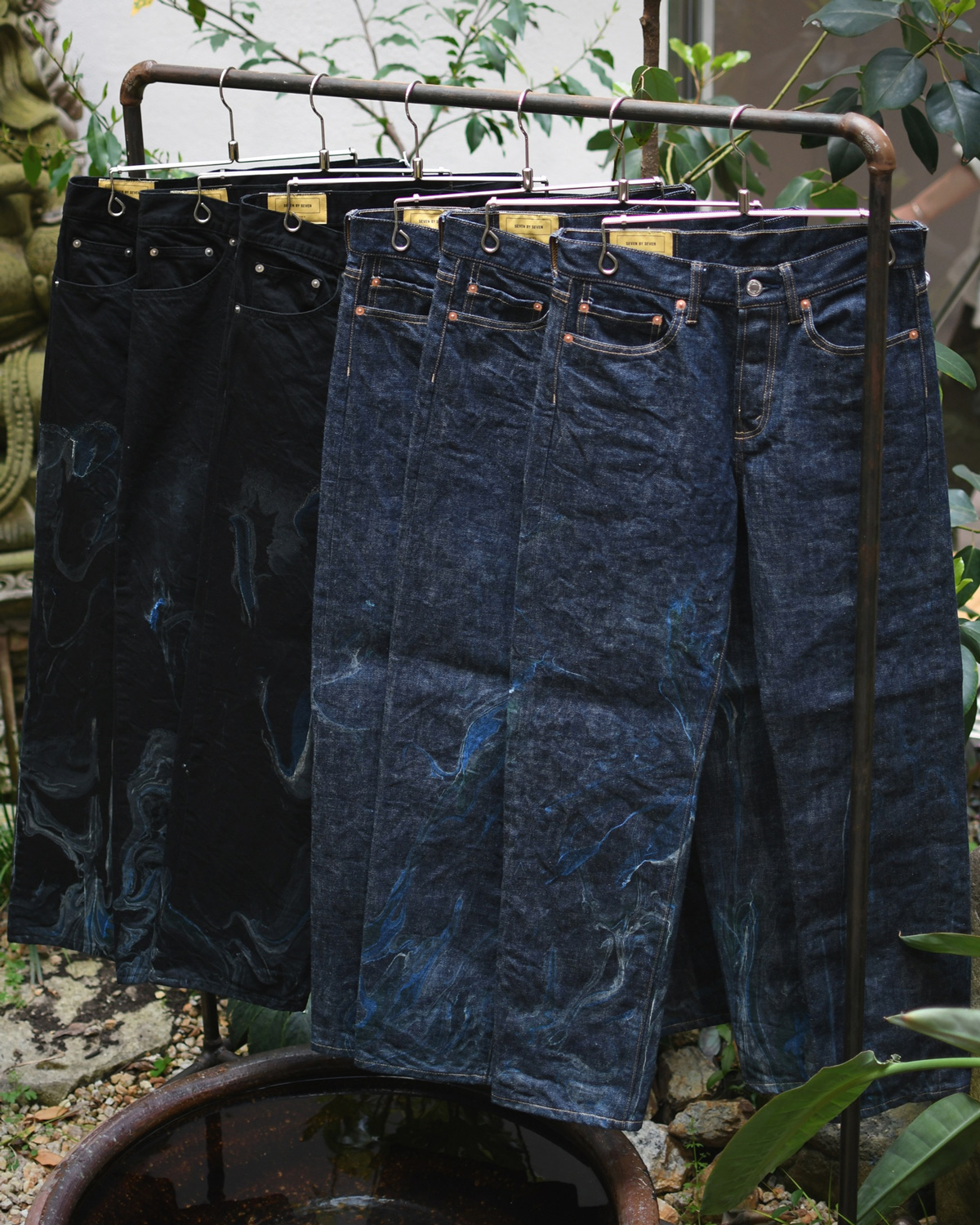 SEVEN BY SEVEN Ex Item 『MARBLE DENIM PANTS』 | IN ONLINE STORE