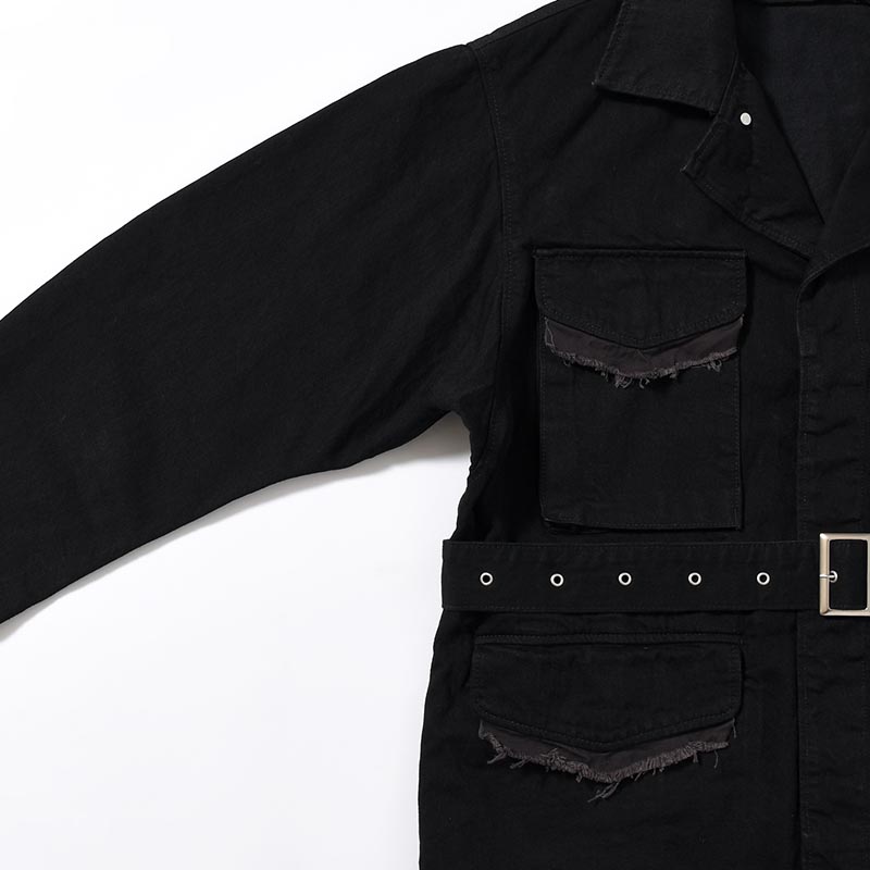 M-43 DENIM JACKET -BLACK-