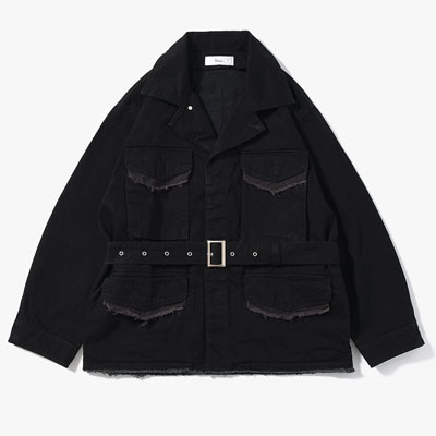 M-43 DENIM JACKET -BLACK-