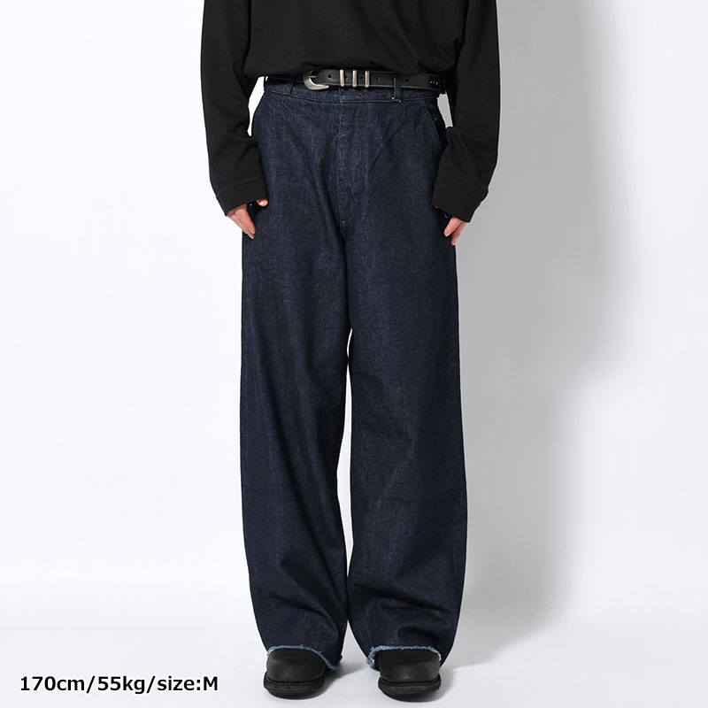 DENIM SLACKS -INDIGO-