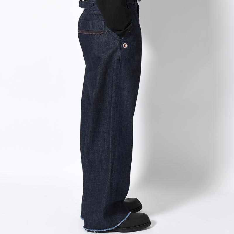 DENIM SLACKS -INDIGO-