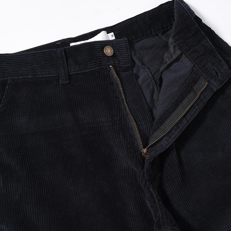 FLARE CORDUROY PANTS -NAVY-