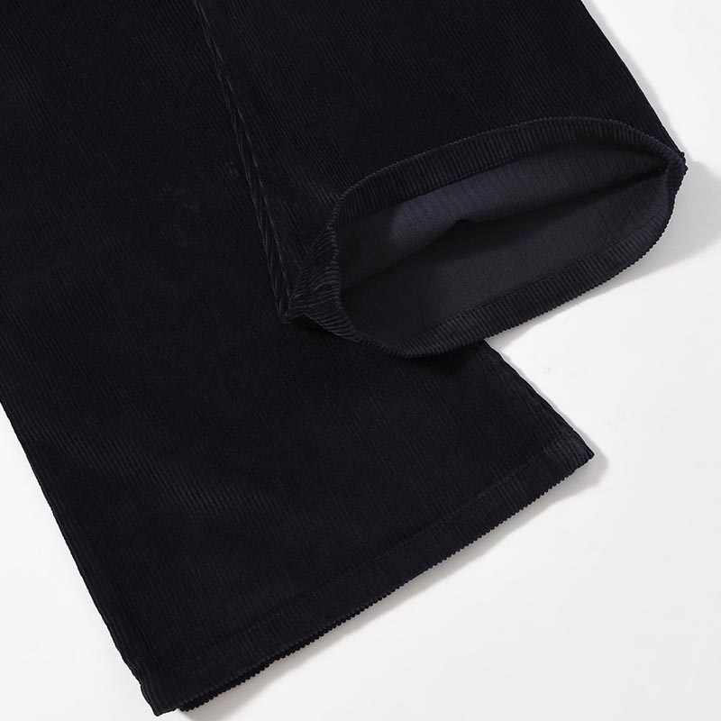 FLARE CORDUROY PANTS -NAVY-