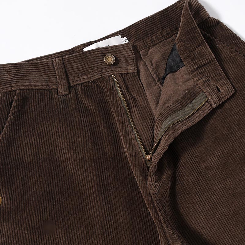 FLARE CORDUROY PANTS -DARK BROWN-