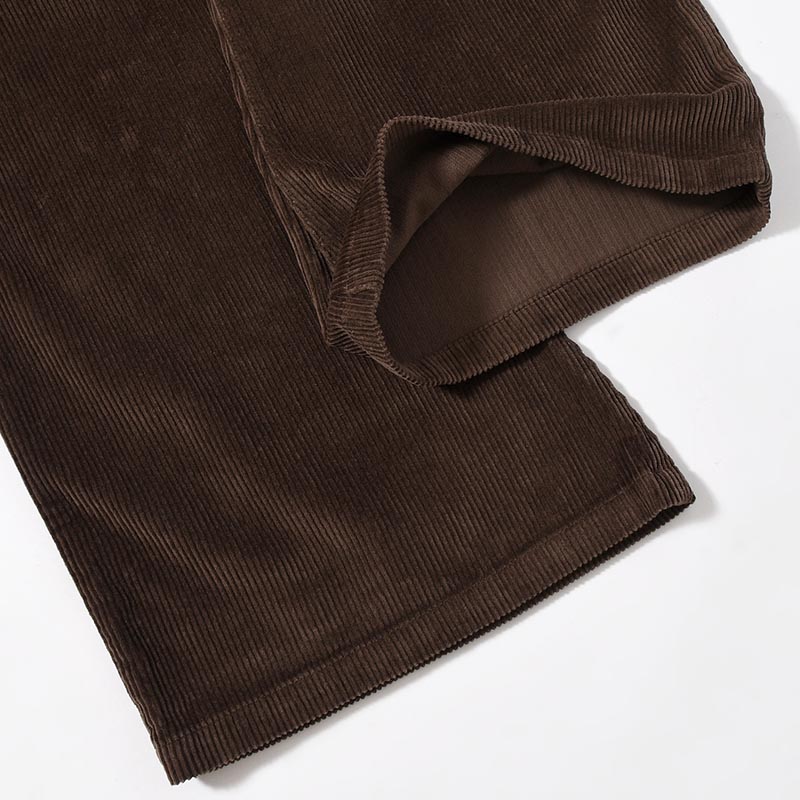 FLARE CORDUROY PANTS -DARK BROWN-