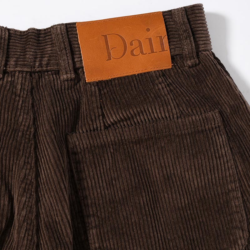 FLARE CORDUROY PANTS -DARK BROWN-