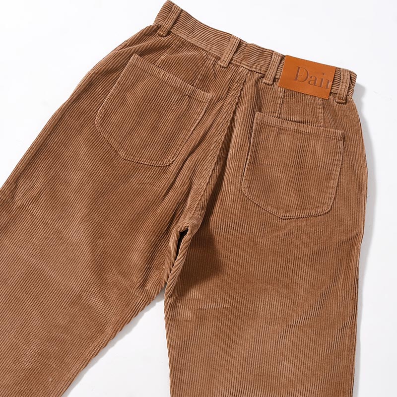 FLARE CORDUROY PANTS -BROWN-