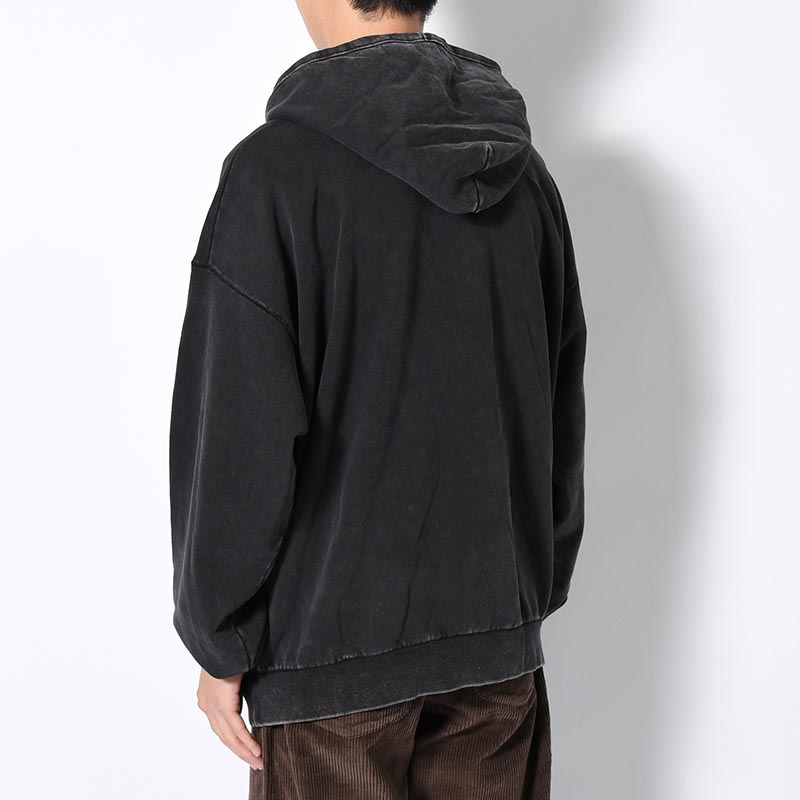 LOGO HOOD SWEAT -BLACK-