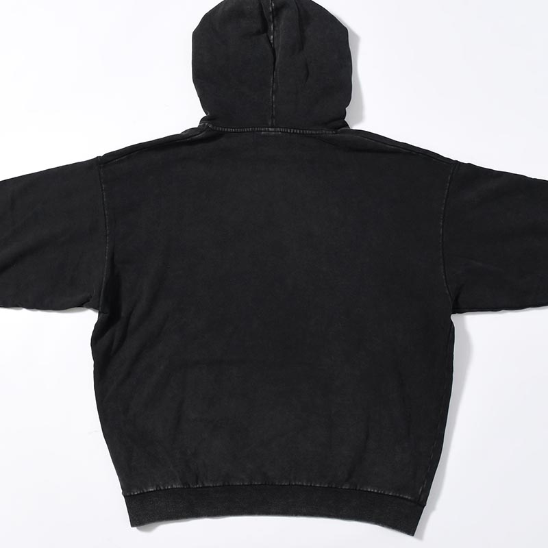 LOGO HOOD SWEAT -BLACK-