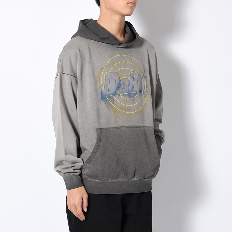 LOGO HOOD SWEAT -GRAY-