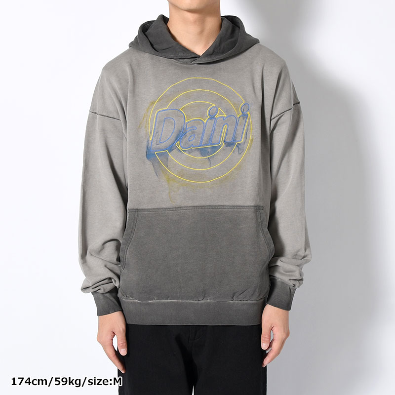 LOGO HOOD SWEAT -GRAY-