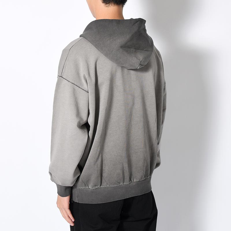 LOGO HOOD SWEAT -GRAY-