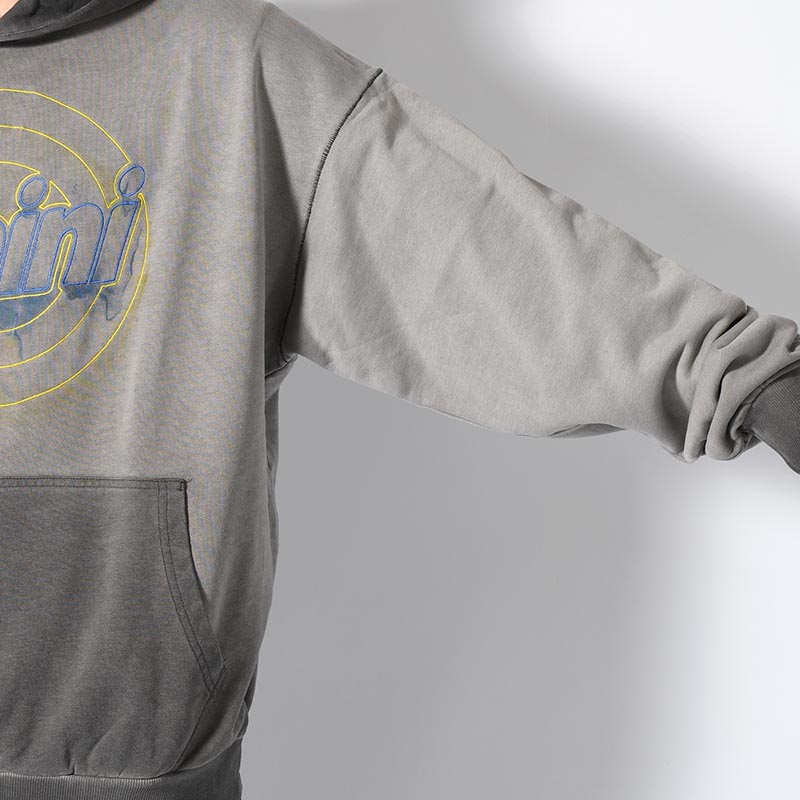 LOGO HOOD SWEAT -GRAY-