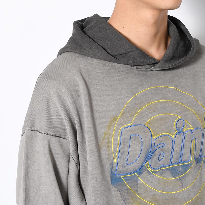 LOGO HOOD SWEAT -GRAY-