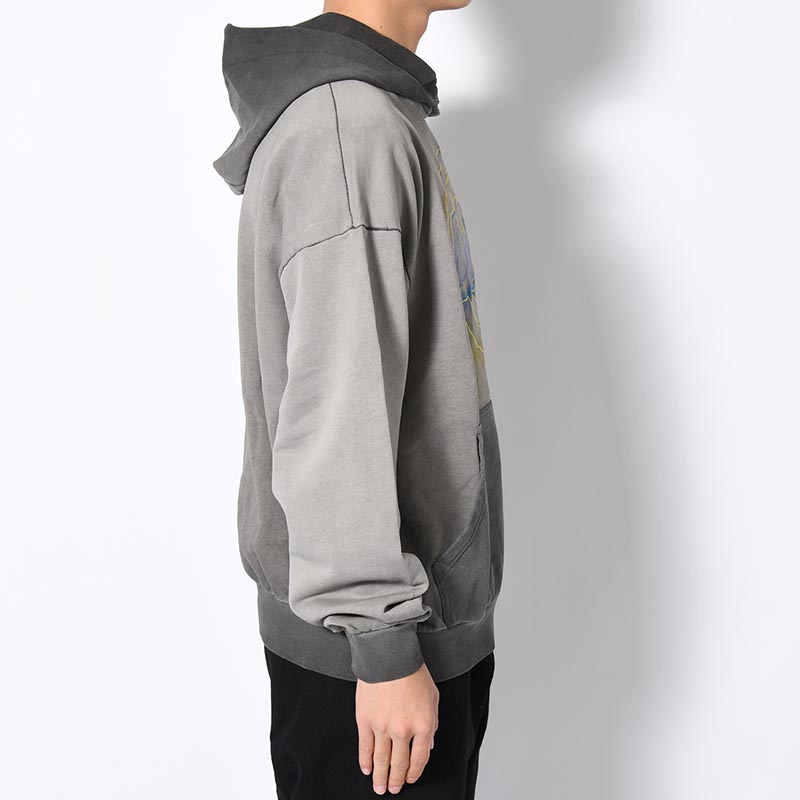 LOGO HOOD SWEAT -GRAY-