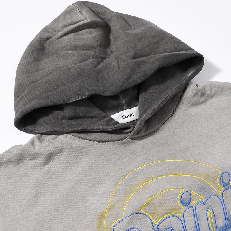 LOGO HOOD SWEAT -GRAY-