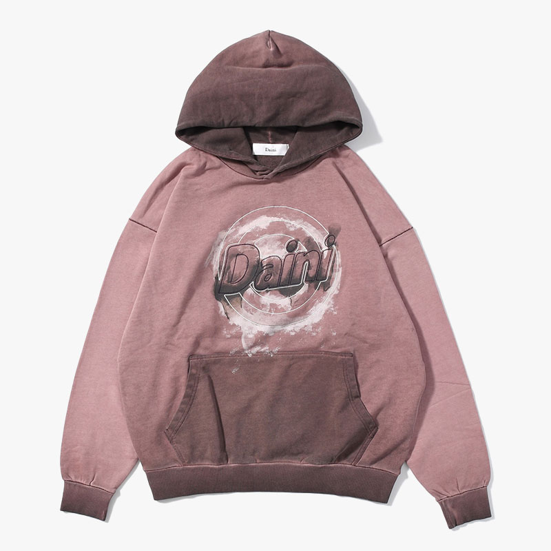 LOGO HOOD SWEAT -RED-