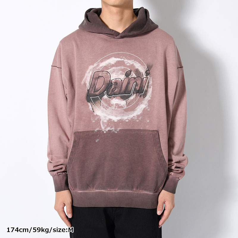 LOGO HOOD SWEAT -RED-