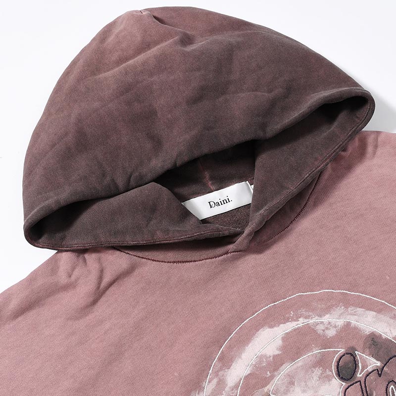 LOGO HOOD SWEAT -RED-